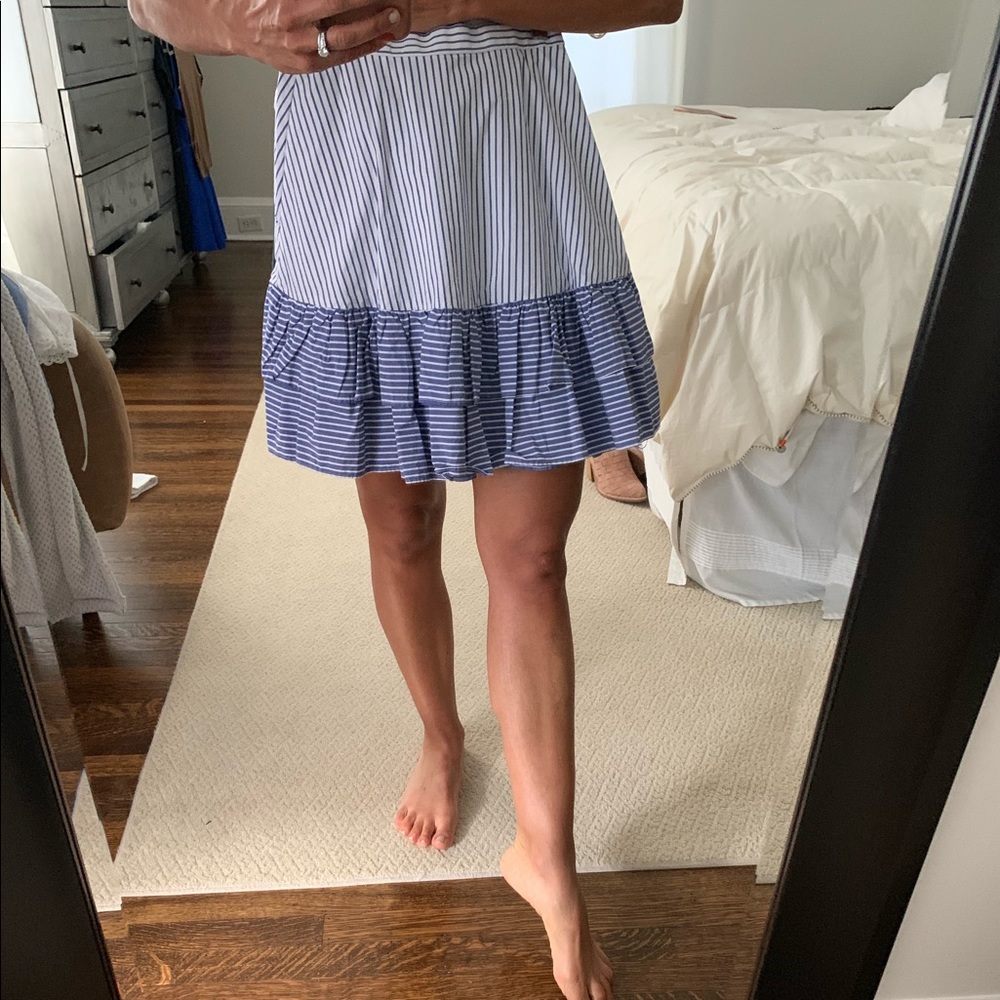 JCrew flirty and flouncy ruffled skirt